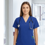 Blusa Cuello V Azul Rey Ristop Lafayette