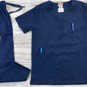 Promoción Uniforme Azul Día Cuello V Punta Universal Lycra Lafayette
