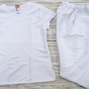 Promocion Uniforme Blanco cuello V Redondo Cosmos Lafayette