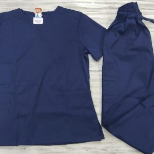 Promoción Uniforme Azul Dia Cuello Diagonal Antifluido Universal Lycra Lafayette