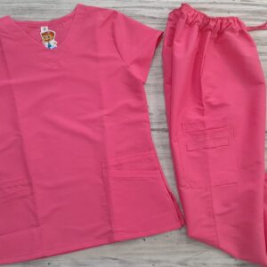 Promoción Uniforme Fucsia Cuello V Redondeado Universal Cloro Resistente Lafayette