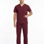 Uniforme Vinotinto Cuello V Universal Cloro resistente Lafayette