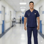 Uniforme Azul Día Cuello V Punta Cosmos Lafayette