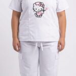 👩‍⚕️ Uniforme Médico Antifluido Hello Kitty Enfermera – Comodidad y Estilo Profesional