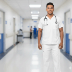 Uniforme Blanco Microdril Lafayette Antifluido – Profesional y Elegante