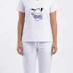 Uniforme Blanco Antifluido Lafayette Lycra Bordado Pochacco