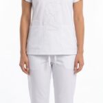Uniforme Antifluido Universal Lycra Lafayette Blanco Bordado Snoopy