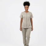 Uniforme Beige Lotus Lafayette Antifluido con Cierre Frontal