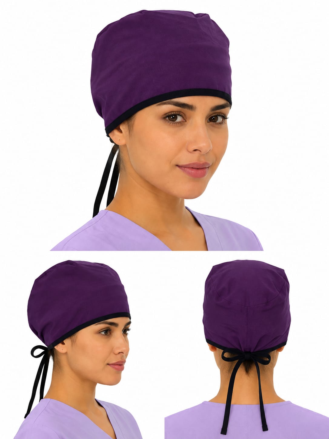 Gorro Antifluido Unisex Morado Oscuro R31414 Gorro Antifluido Unisex Morado Oscuro – Elegancia, Comodidad y Protección Profesional - Imagen 1
