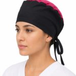 Gorro Antifluido Unisex Negro con Tapa Fucsia – Contraste Moderno y Máxima Comodidad