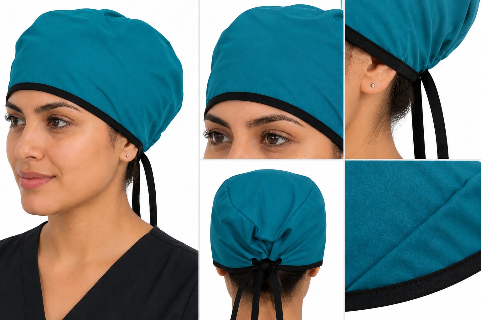 Gorro Antifluido Unisex Verde Jade R31378 Gorro Antifluido Unisex Verde Jade – Frescura, Comodidad y Estilo Profesional - Imagen 1