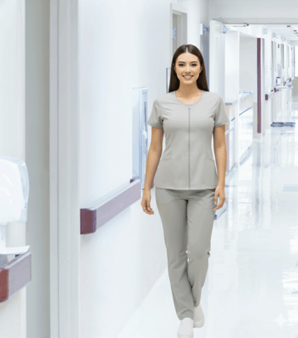 Uniforme Lotus Lafayette Gris Perla talla m}