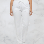 Pantalon Blanco Talla L Universal Lycra Lafayette