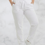 Pantalón L Blanco Antifluido Universal Lycra Lafayette con Cordón Ajustable
