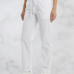 Pantalón Médico Antifluido Blanco Unisex con Pretina Ajustable Lafayette