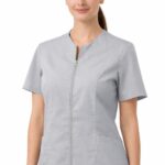 Blusa Cremallera Gris Perla lotus Lycra Lafayette