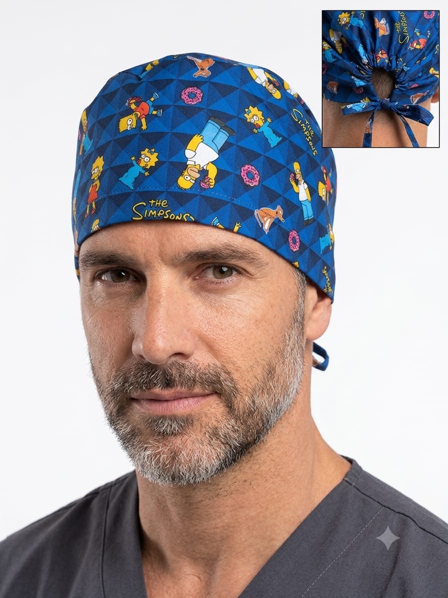Gorro Antifluido Azul Rey Estampado Los Simpson Gorro Antifluido Azul Rey Estampado Los Simpson - Imagen 1