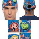 Gorro Antifluido Azul Rey Estampado Marvel Pop