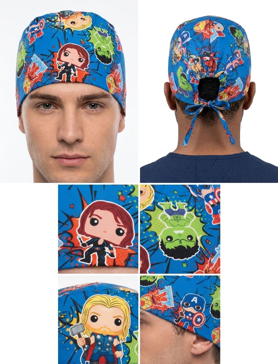 Gorro Antifluido Azul Rey Estampado Marvel Pop Gorro Antifluido Azul Rey Estampado Marvel Pop - Imagen 1