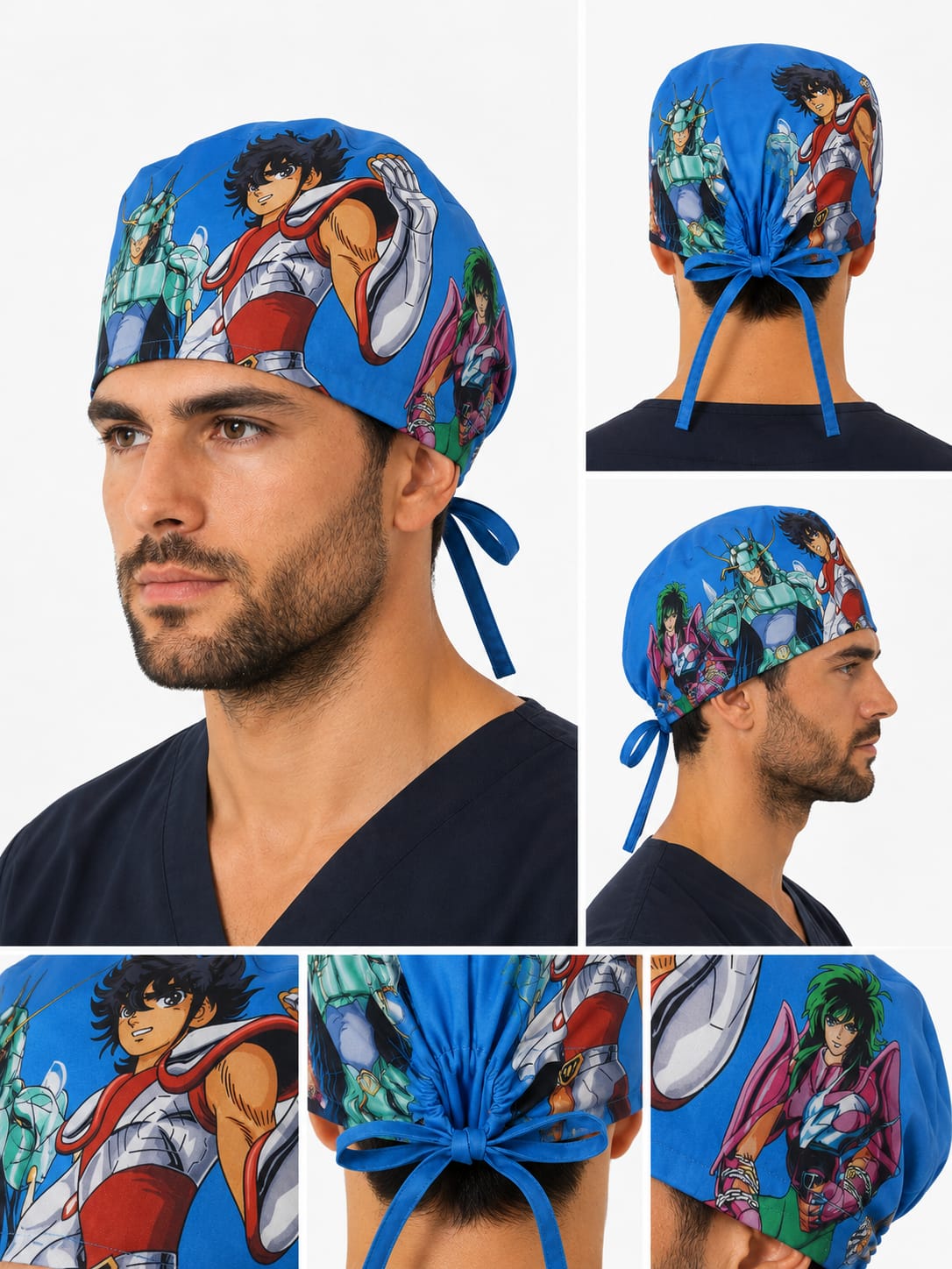 Gorro Antifluido Estampado Caballeros del Zodiaco R32300 Gorro Antifluido Estampado Caballeros del Zodiaco - Imagen 1