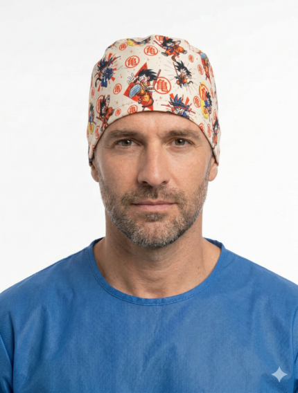 Gorro Antifluido Estampado Goku