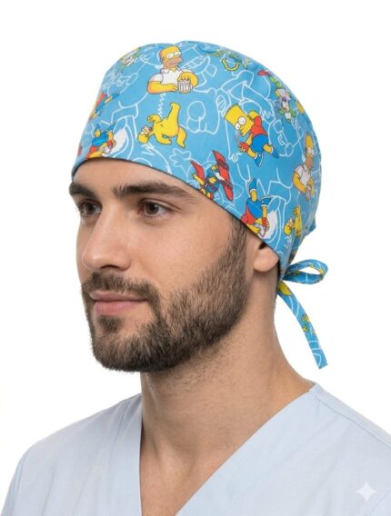 Gorro Antifluido Estampado Los Simpson