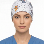 Gorro Antifluido Estampado Tom Y Jerry Con Moño Ajustable