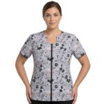Blusa Cremallera Gris Antifluido Estampado Mickey Mouse
