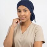 Gorro Antifluido Azul Dia con Moño Ajustable