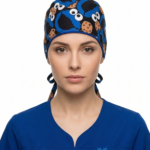 Gorro Antifluido Estampado Come Galletas  Con Moño Ajustable