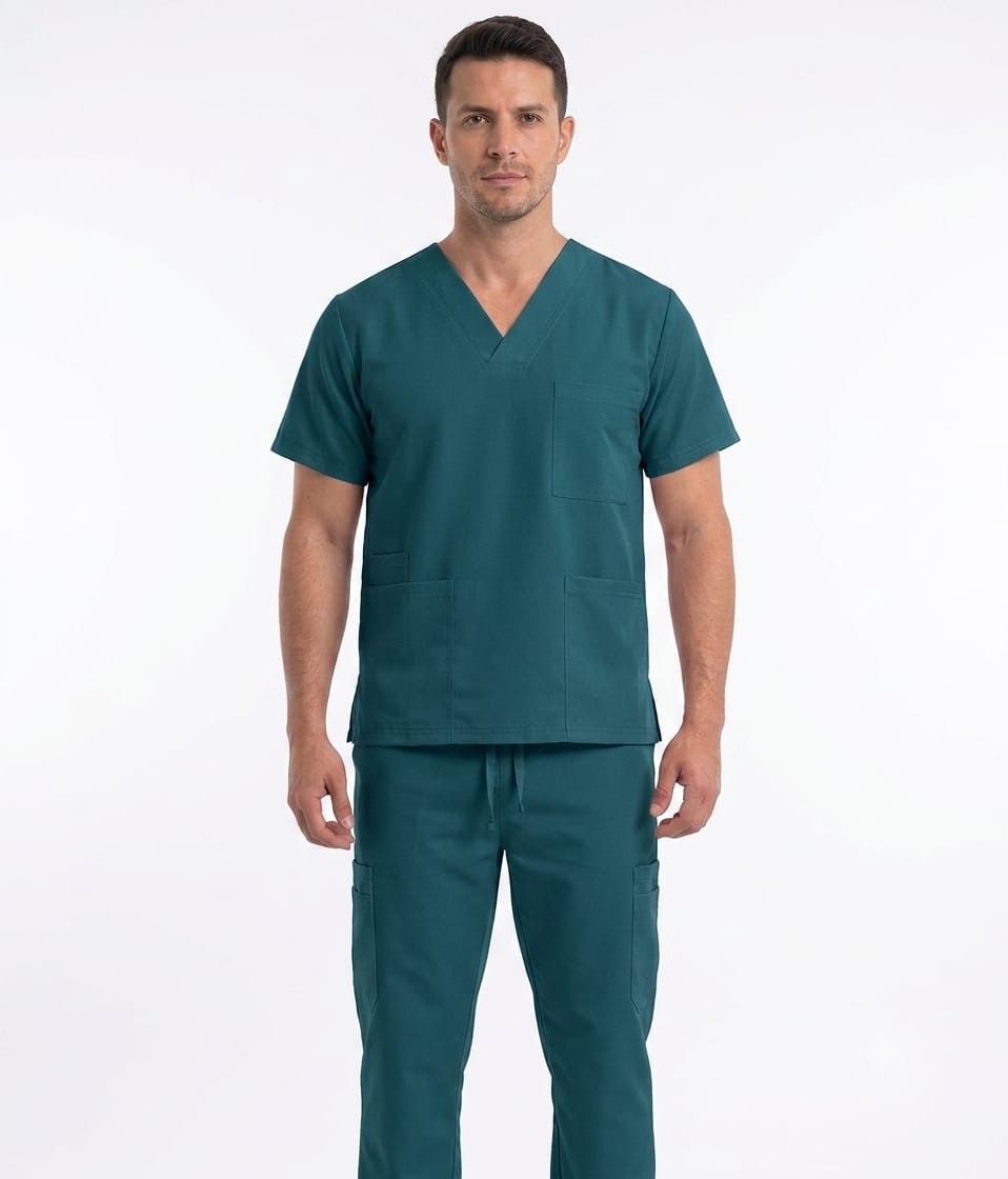 Uniforme Verde Hade Cuello V Universal Cloro resistente Lafayette 32764 Uniforme Verde Hade Cuello V Universal Cloro resistente Lafayette - Imagen 1
