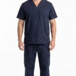 Uniforme Hombre Cuello V Azul Noche Universal Lycra Lafayette