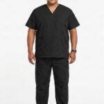 Uniforme Hombre Cuello V Negro Cosmos Lafayette