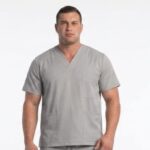 Blusa Cuello V Gris Perla Lotus Lycra Lafayette