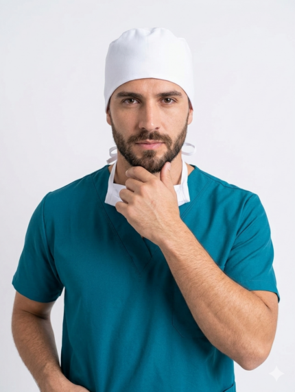 Gorro Unisex Antifluido Blanco