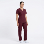 Uniforme Vinotinto Cuello V Antifluido Universal Lafayette