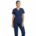 Uniforme Azul Dia Cuello V Antifluido Lotus Lycra Lafayette