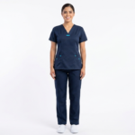 Uniforme Azul Dia Cuello V Vivo Azul Aguamarina Antifluido Lotus Lycra Lafayette