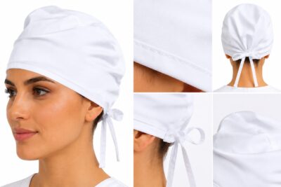 Gorro Unisex Antifluido Blanco - Imagen 2