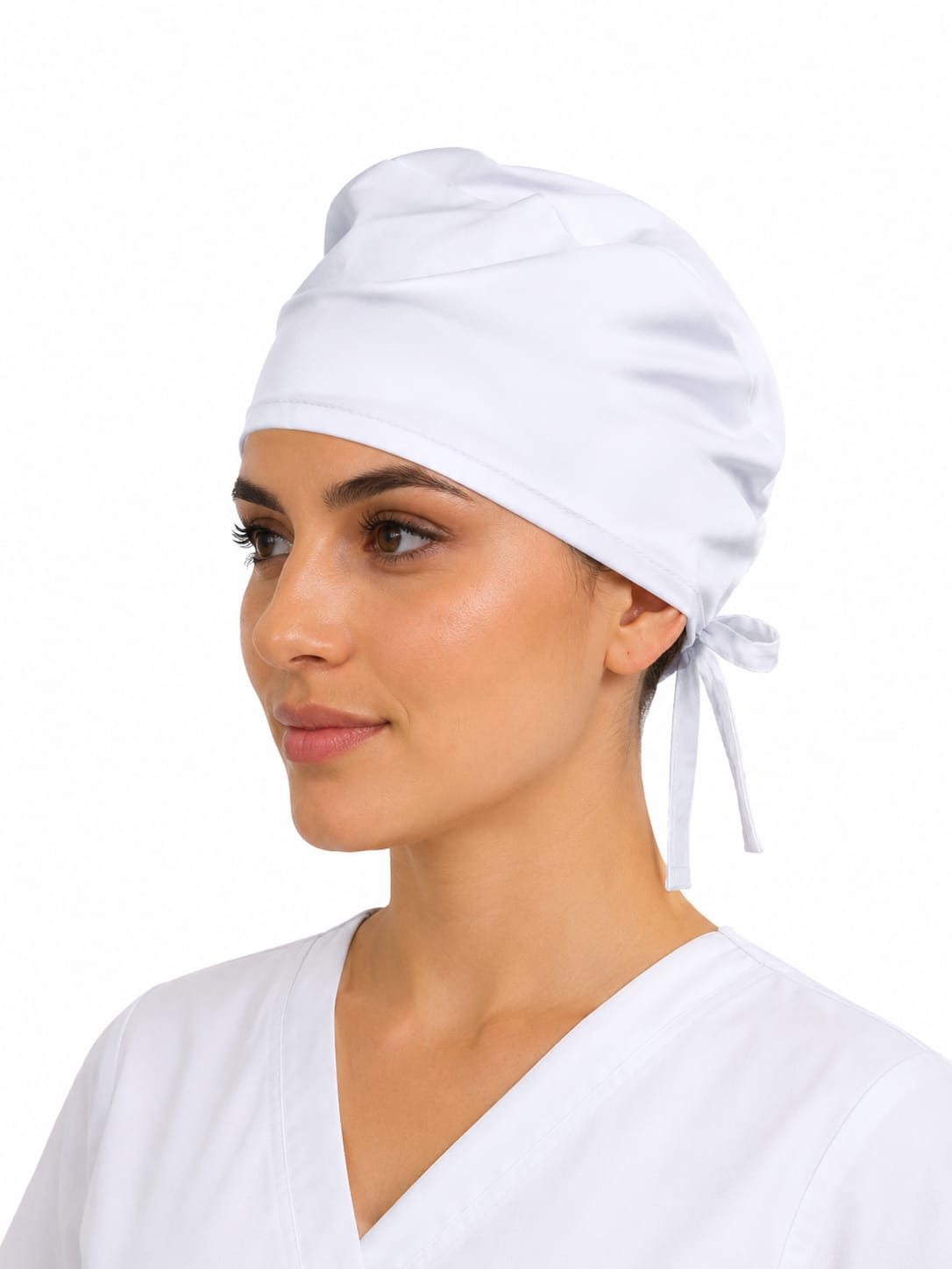 Gorro Unisex Antifluido Blanco R32893 (2) Gorro Unisex Antifluido Blanco - Imagen 1