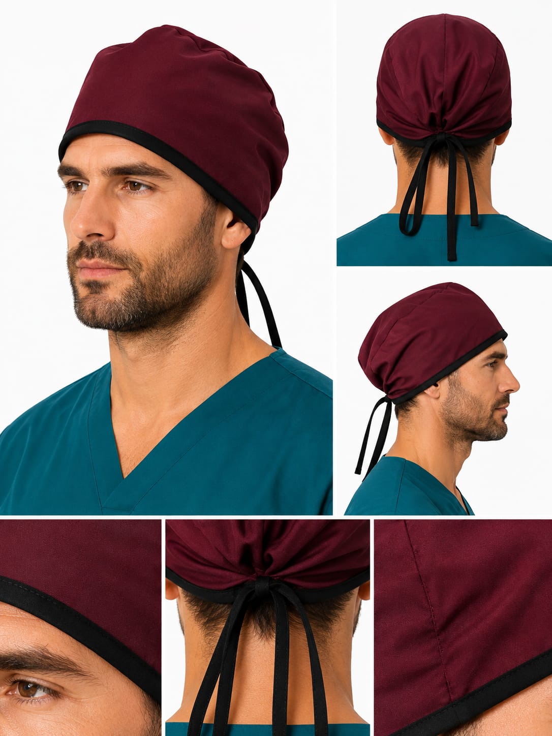 Gorro Unisex Antifluido Vinotinto R32878 Gorro Unisex Antifluido Vinotinto - Imagen 1