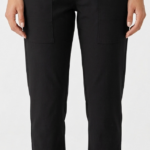 Pantalón Negro Importado Lycra Bolsillo Parche