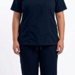 Uniforme Azul Noche Cuello V Universal Lycra Lafayette