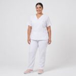 Uniforme Blanco Cuello V Vivo Rosa Antifluido Alviero Strecht Lafayette