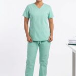 Uniforme Verde Menta Cuello V Corto Cloro resistente Lafayette