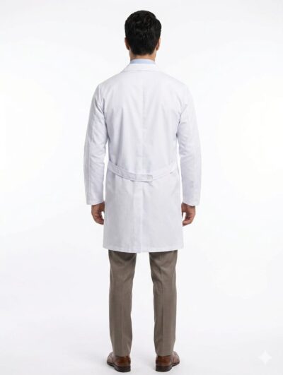 Bata Corte Unisex Botones En Micro Dril Antifluido - Imagen 2