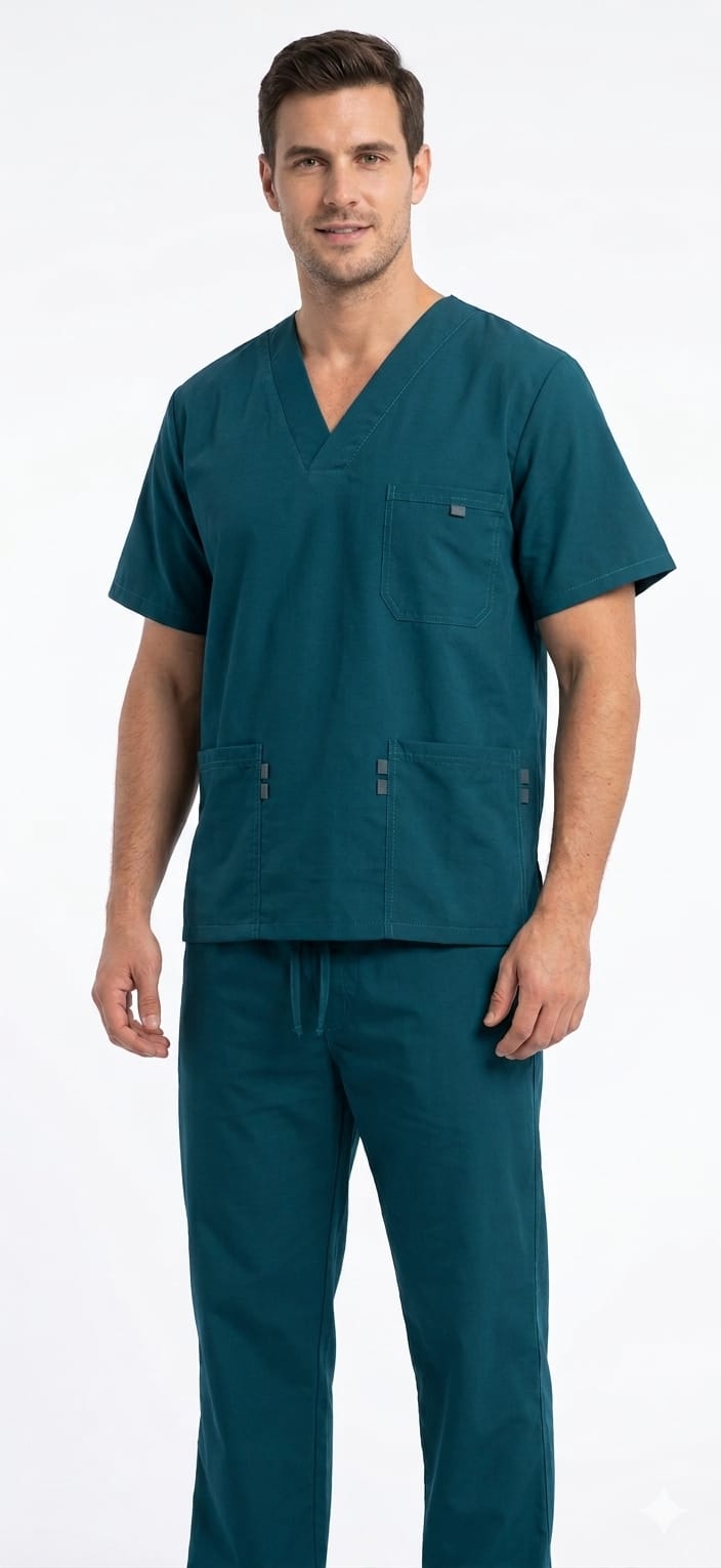 Uniforme Verde Hade Vivo Gris Cuello V Universal Lafayette