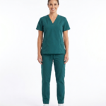 Uniforme Verde Pasto Cuello V Antifluido Universal  Lafayette