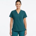 Blusa Cuello V Verde Pasto