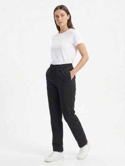 Pantalón Negro Importado Lycra - Imagen 2